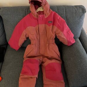 Patagonia Pink Snowsuit 3T